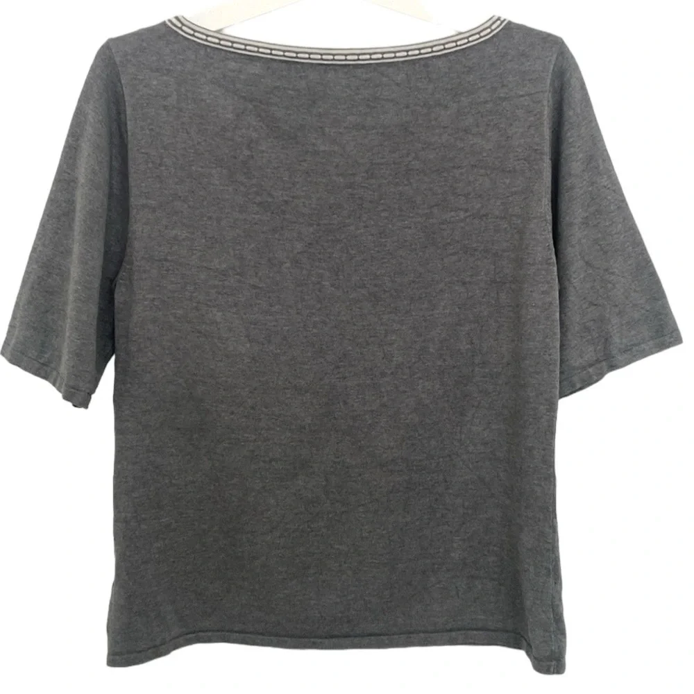 Preston & York Silk Cotton Shortsleeved Sweater